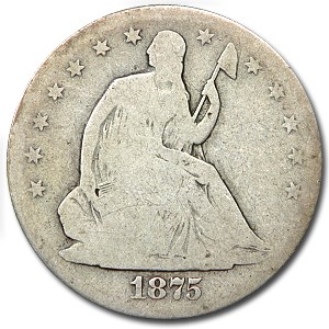 1875-S Liberty Seated Half Dollar Good 1875-S Liberty Seated Half Dollar Good